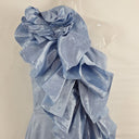 Second-Hand - Aje Cornflower Blue Statement Ruffle Midi Dress Size 6 - SwapUp