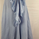 Second-Hand - Aje Cornflower Blue Statement Ruffle Midi Dress Size 6 - SwapUp