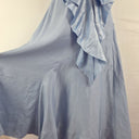 Second-Hand - Aje Cornflower Blue Statement Ruffle Midi Dress Size 6 - SwapUp