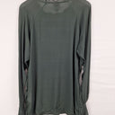 Second-Hand - Nu Dark Sage Silk Blend Top Size S - SwapUp
