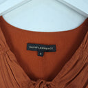 Second-Hand - David Lawrence Cinnamon Tie Front Blouse Size 6 - SwapUp