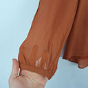 Second-Hand - David Lawrence Cinnamon Tie Front Blouse Size 6 - SwapUp