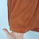 Second-Hand - David Lawrence Cinnamon Tie Front Blouse Size 6 - SwapUp