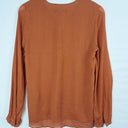 Second-Hand - David Lawrence Cinnamon Tie Front Blouse Size 6 - SwapUp