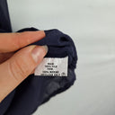 Second-Hand - Andrea Moore Sheer Navy Silk Long Top Size 8 - SwapUp