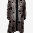 Second-Hand - The Ark Cocoa Leafy Embroidered Sheer Dress Size S - SwapUp