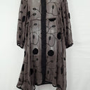 Second-Hand - The Ark Cocoa Leafy Embroidered Sheer Dress Size S - SwapUp