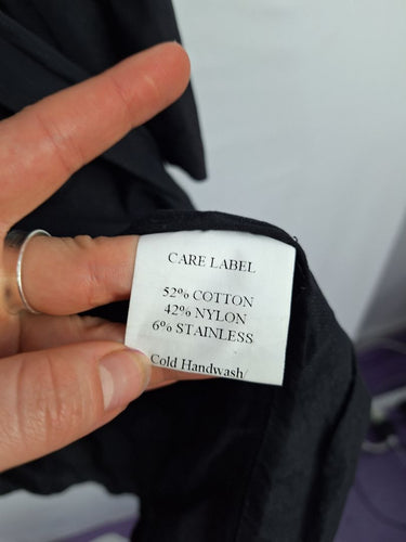 Second-Hand - David Pond Midnight Shimmer Snap Button Crinkle Jacket Size 10 - SwapUp