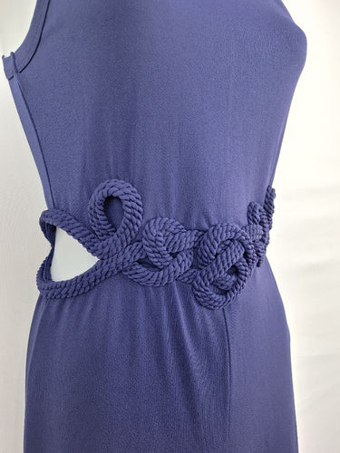 Second-Hand - Marciano Indigo Braided Stretch Jumpsuit Size S - SwapUp