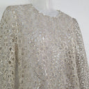 Second-Hand - Stevie May Timeless Silver Embroidered & Sequin Mini Dress Size M - SwapUp