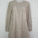 Second-Hand - Stevie May Timeless Silver Embroidered & Sequin Mini Dress Size M - SwapUp