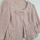 Second-Hand - Alannah Hill Bowed Marle Cropped Jacket Size 10 - SwapUp