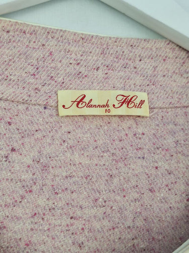 Second-Hand - Alannah Hill Bowed Marle Cropped Jacket Size 10 - SwapUp