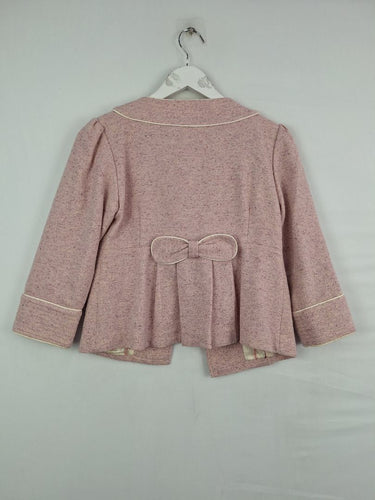 Second-Hand - Alannah Hill Bowed Marle Cropped Jacket Size 10 - SwapUp