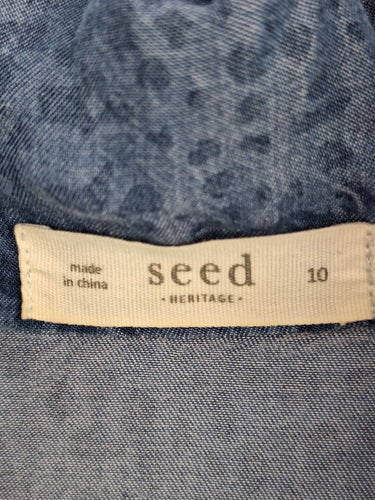 Second-Hand - Seed Light Mottled Anorak Jacket Size 10 - SwapUp