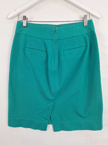 Second-Hand - Banana Republic Stretch Jade Pencil Mini Skirt Size S - SwapUp