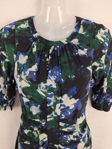 Second-Hand - Whistles Bella Luna Print Midi Dress Size 8 - SwapUp