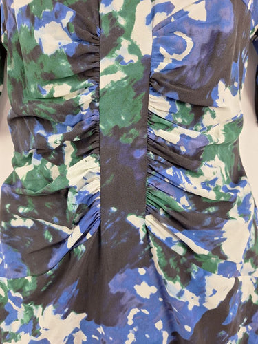 Second-Hand - Whistles Bella Luna Print Midi Dress Size 8 - SwapUp