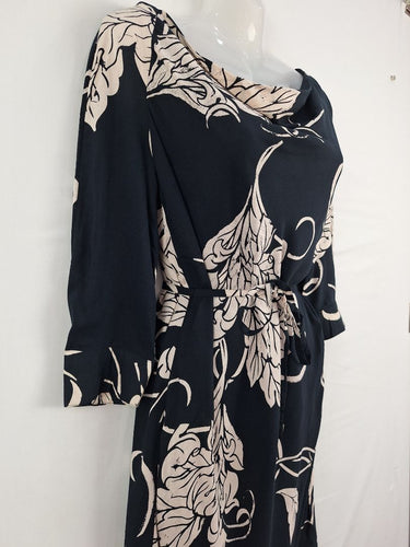 Second-Hand - Great Plains Dark Navy Effortless Playful Mini Dress Size XS - SwapUp