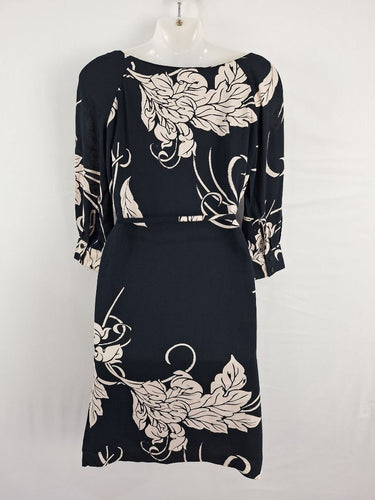Second-Hand - Great Plains Dark Navy Effortless Playful Mini Dress Size XS - SwapUp
