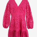 Second-Hand - Chi Chi London Dazzling Hot Pink Laced Mini Dress Size 10 - SwapUp