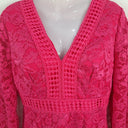 Second-Hand - Chi Chi London Dazzling Hot Pink Laced Mini Dress Size 10 - SwapUp