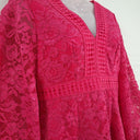 Second-Hand - Chi Chi London Dazzling Hot Pink Laced Mini Dress Size 10 - SwapUp