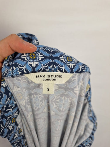 Second-Hand - Max Studio Tiled Effortless Shirt Mini Dress Size S - SwapUp