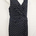 Second-Hand - David Lawrence Front Twist Navy Mini Dress Size M - SwapUp