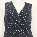 Second-Hand - David Lawrence Front Twist Navy Mini Dress Size M - SwapUp