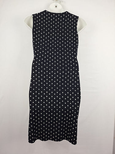 Second-Hand - David Lawrence Front Twist Navy Mini Dress Size M - SwapUp