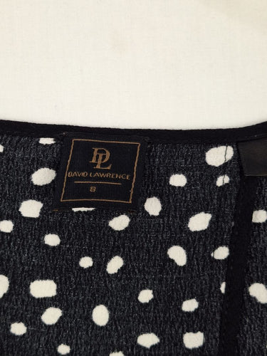 Second-Hand - David Lawrence Organic Spot Midnight Sky Top Size 8 - SwapUp