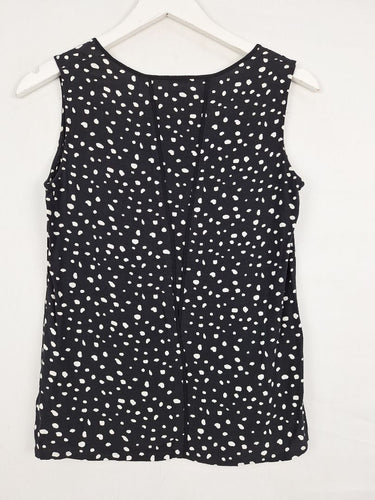 Second-Hand - David Lawrence Organic Spot Midnight Sky Top Size 8 - SwapUp