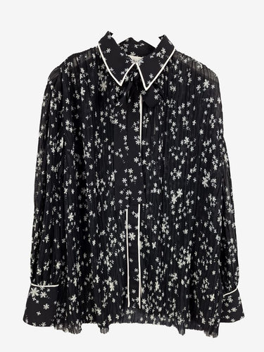 Aje Nightfall Daisies Sabine Shirt Size 10