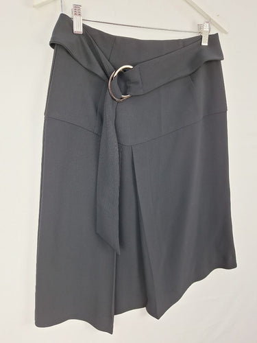 Second-Hand - Cue Funky Asymmetrical Belted Mini Skirt Size 10 - SwapUp