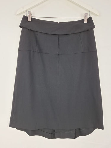 Second-Hand - Cue Funky Asymmetrical Belted Mini Skirt Size 10 - SwapUp