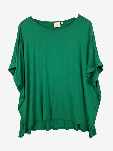 Elk Emerald Green Slouchy Jersey Top Size 16