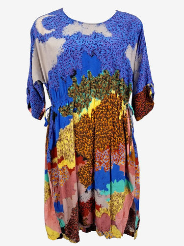 Elk Moonrise Side Tie Midi Dress Size 16