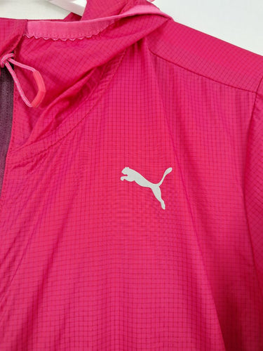 Second-Hand - Puma Pink Zip Up Hooded Active Jacket Size XS - SwapUp
