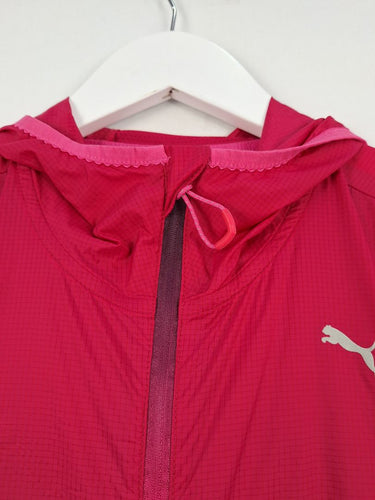 Second-Hand - Puma Pink Zip Up Hooded Active Jacket Size XS - SwapUp