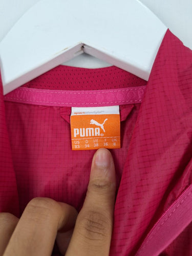Second-Hand - Puma Pink Zip Up Hooded Active Jacket Size XS - SwapUp