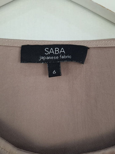 Second-Hand - Saba Sheike Back Tie Sleeveless Top Size 6 - SwapUp
