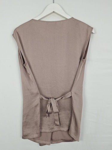 Second-Hand - Saba Sheike Back Tie Sleeveless Top Size 6 - SwapUp