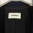 Second-Hand - Marcs Navy Shimmer Sleek Blazer Size 8 - SwapUp