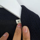 Second-Hand - Marcs Navy Shimmer Sleek Blazer Size 8 - SwapUp