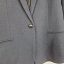 Second-Hand - Marcs Navy Shimmer Sleek Blazer Size 8 - SwapUp