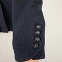 Second-Hand - Marcs Navy Shimmer Sleek Blazer Size 8 - SwapUp