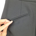 Second-Hand - Veronika Maine Black Front Buttons Midi Skirt Size 8 - SwapUp