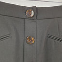 Second-Hand - Veronika Maine Black Front Buttons Midi Skirt Size 8 - SwapUp