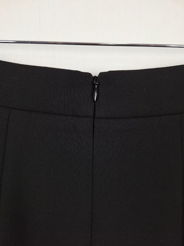 Second-Hand - Veronika Maine Black Front Buttons Midi Skirt Size 8 - SwapUp